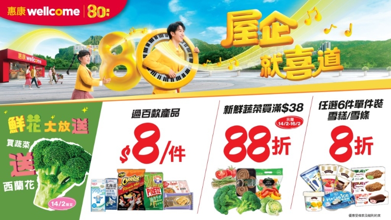 惠康超市6大優(yōu)惠！