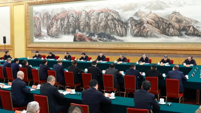 習(xí)近平出席民營(yíng)企業(yè)座談會(huì)。 新華社.jpeg