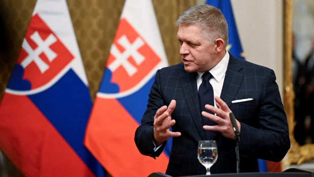 2025年1月21日，斯洛伐克總理菲佐（Robert Fico）與匈牙利總理歐爾班（Viktor Orban）的聯(lián)合新聞發(fā)布會(huì)。