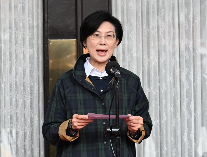 圖為林岱樺25日在立法院受訪。中時資料照
