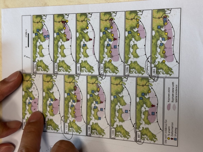 楊宏峰指，南海海槽以往發(fā)生過(guò)多次8級(jí)以上的大地震，包括684年、1361年、1707年等。