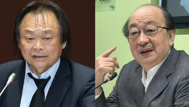 民進(jìn)黨團(tuán)總召柯建銘（右）、民進(jìn)黨“立委”王世堅(jiān)（左）。