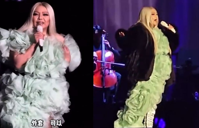 張惠妹杭州演唱會，體型再度成為焦點。（圖／微博）