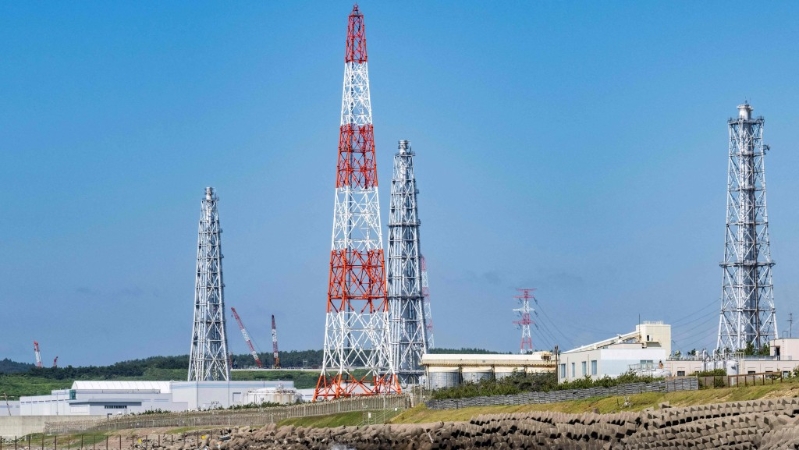 柏崎刈羽核電廠。 法新社