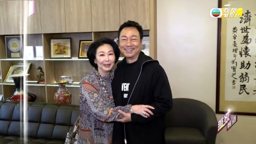 陳喜蓮直言見到偶像很開心，并指追看了所有黎耀祥的劇集。