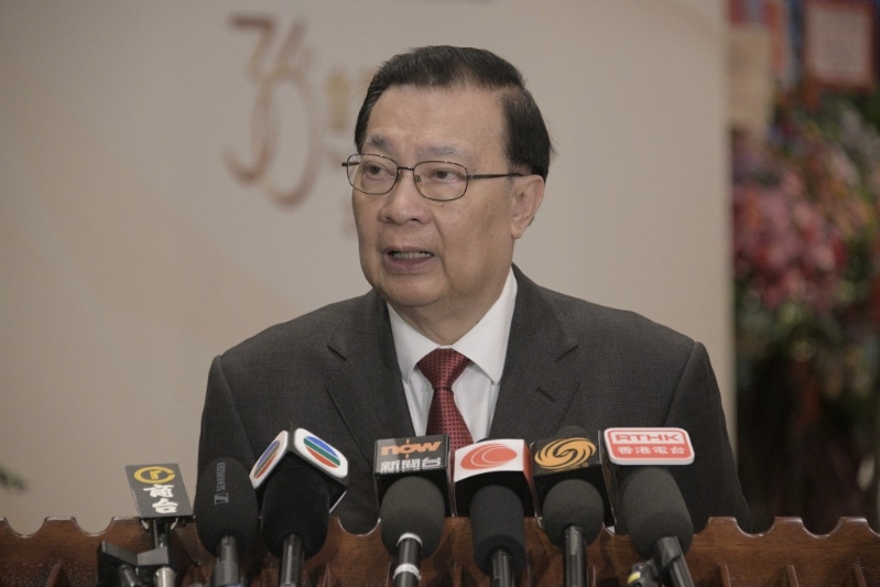 全國(guó)港澳研究會(huì)副會(huì)長(zhǎng)譚耀宗。