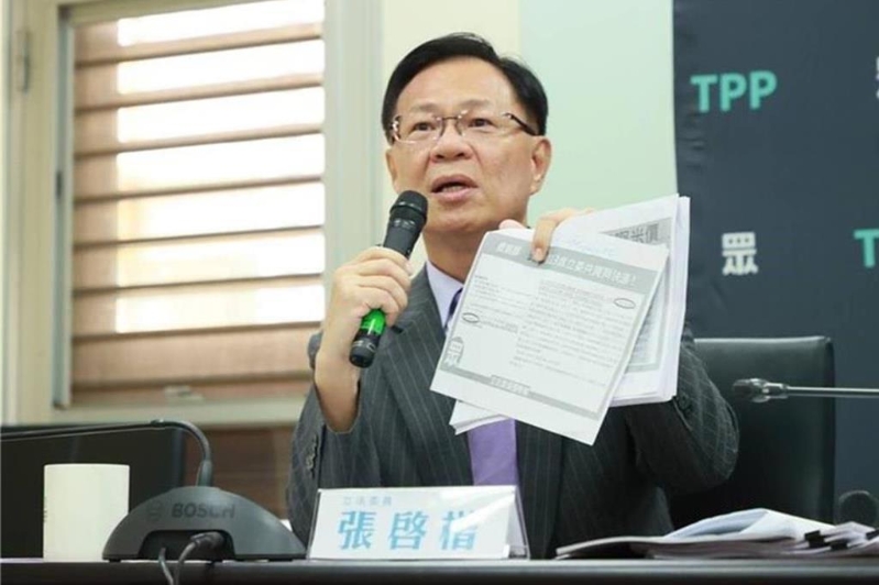 民眾黨團副總召張啟楷。