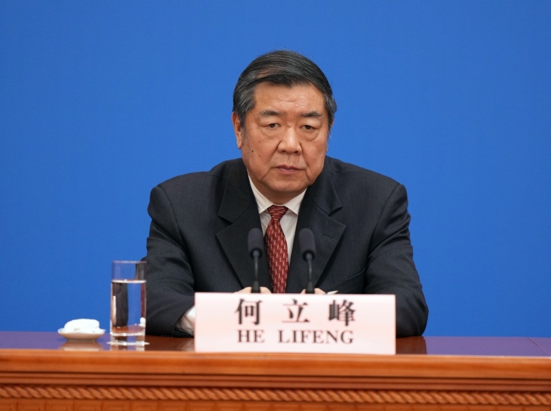 中國國務院副總理何立峰。中新社