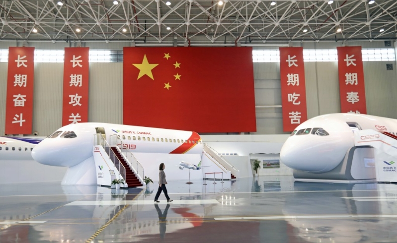 C919、C929展示在中國商飛上海飛機設(shè)計研究院。 新華社