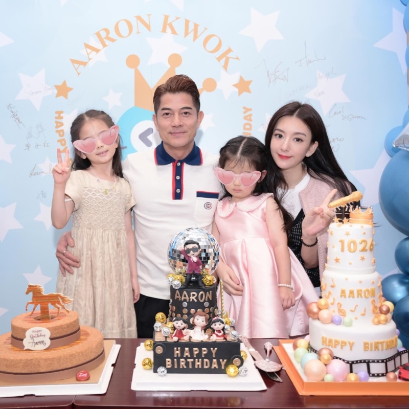 郭富城與小22年太太方媛（Moka）結(jié)婚8年。