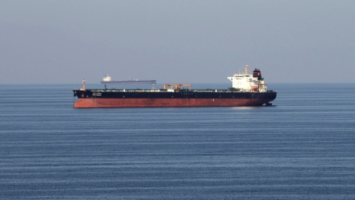 2018年12月21日，油輪通過(guò)霍爾木茲海峽。