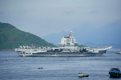 山東艦 - 山東艦航母編隊訪港。5