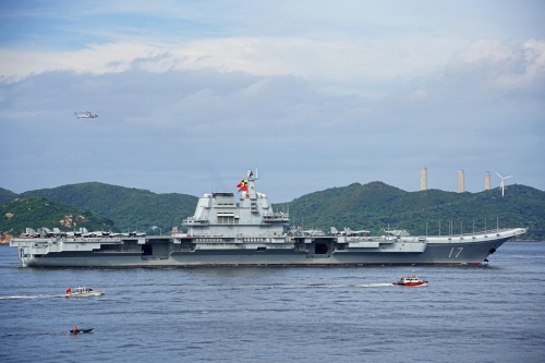山東艦 - 山東艦航母編隊訪港。4