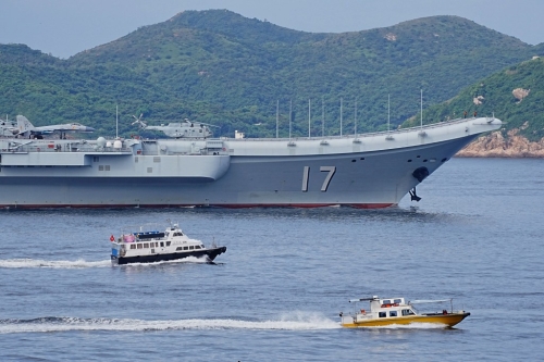 山東艦 - 山東艦航母編隊訪港。2