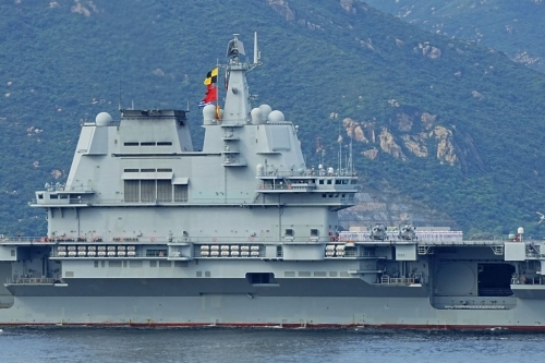 山東艦 - 山東艦航母編隊訪港。1