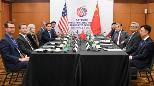 王毅日前與魯比奧在吉隆坡會(huì)面。