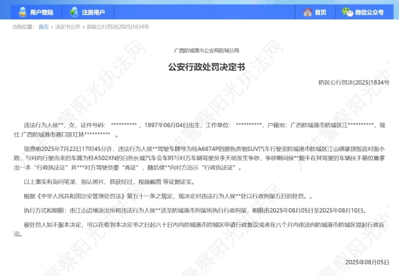 行政處罰