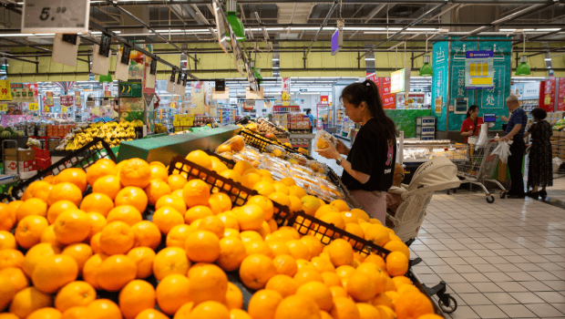 中國7月CPI按年持平，PPI跌3.6%