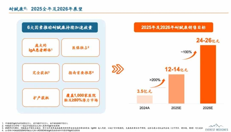 耐賦康2025年及2026年展望
