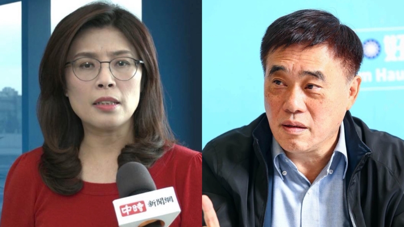 根據(jù)最新針對(duì)國民黨員所做的民調(diào)顯示，若立即投票，鄭麗文（左）支持度最高為22.2%，郝龍斌（右）以20.5%緊追在后。