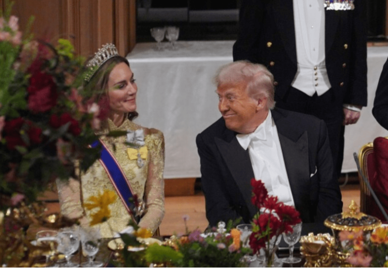 國(guó)宴上特朗普對(duì)凱特兩舉動(dòng)惹爭(zhēng)議 國(guó)宴上特朗普對(duì)凱特兩舉動(dòng)惹爭(zhēng)議