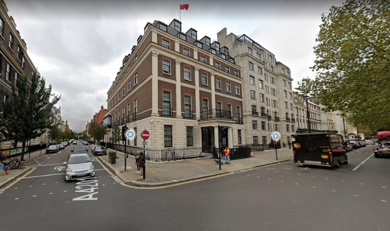 中國目前位于倫敦西敏市的大使館。