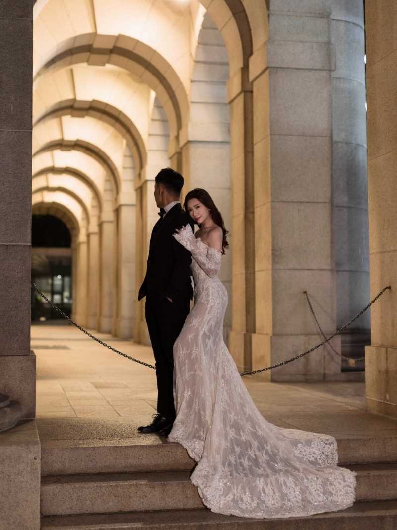 梁凱寧與未婚夫非常合襯。