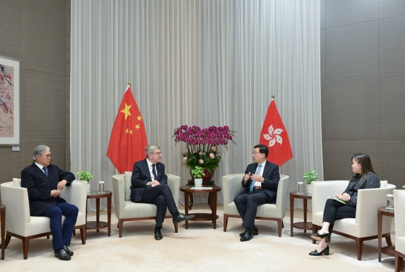 李家超指，特區(qū)政府致力為全球體育發(fā)展作出更大貢獻(xiàn)。