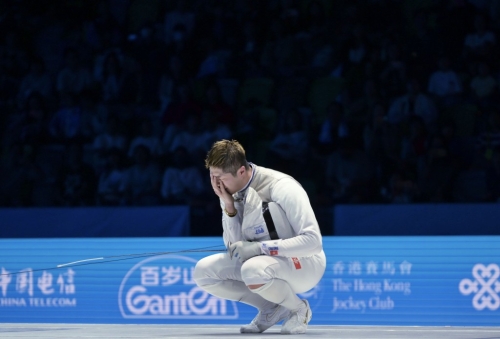 張家朗于四強(qiáng)賽中落敗，其后出戰(zhàn)銅牌賽。