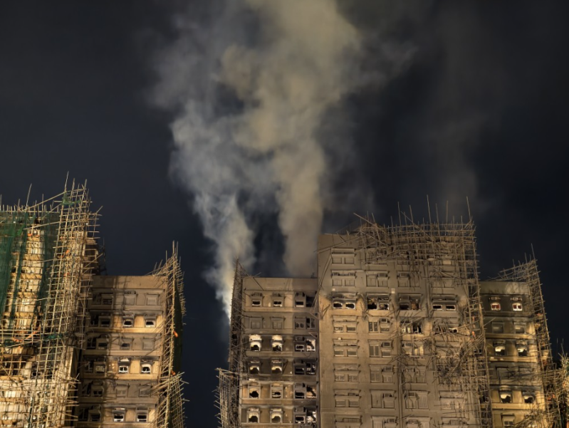 香港宏福苑五級火 香港宏福苑五級火