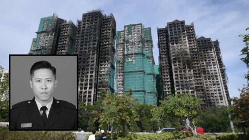 喪禮當(dāng)日殉職消防何偉豪靈柩將經(jīng)過宏福苑 喪禮當(dāng)日殉職消防何偉豪靈柩將經(jīng)過宏福苑