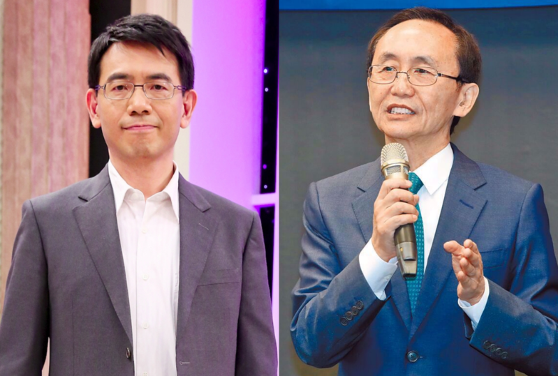 劉寶傑(左)打臉在野獨裁說，稱跑新聞30幾年沒聽過，吳子嘉(右)揶揄稱可申請專利。（合成圖／羅永銘攝、資料照）